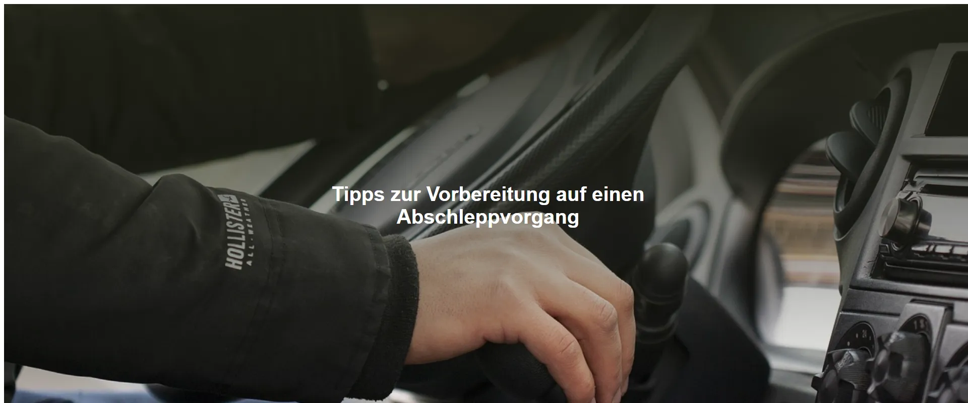 Tipps zur Vorbereitung auf einen Abschleppvorgang